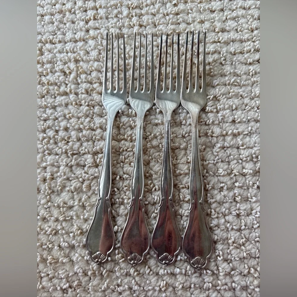 Set Of 4 Silverplate Forks ATLA by COHR